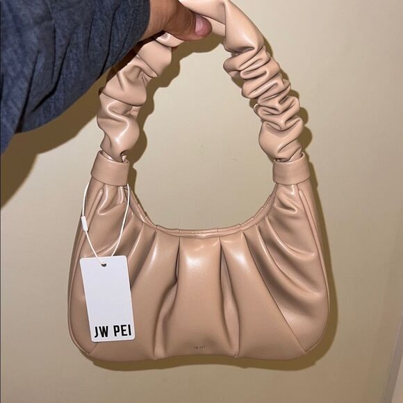 NWT JW PEI Blush Gabbi Hobo Ruched Leather Designer Handbag - Picture 1 of 4